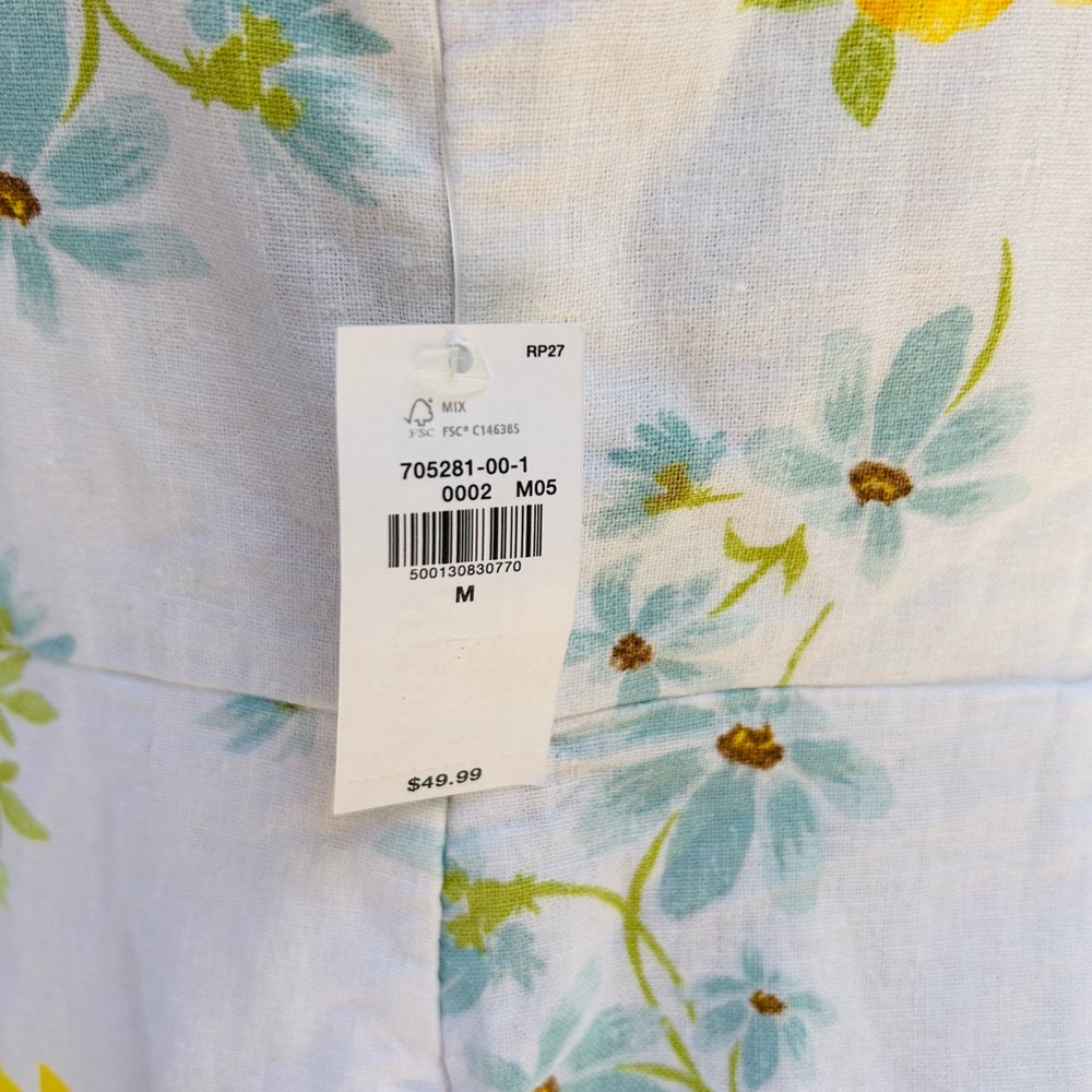 OLD NAVY Floral Print Dress with Blue and Yellow Flowers